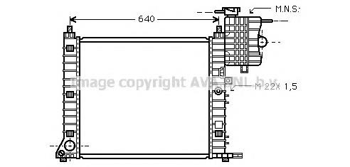MS2213 AVA Радіатор охолодження двигуна