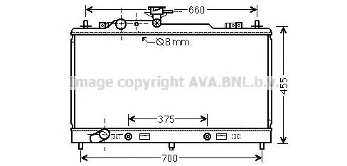 Радіатор охолодження AVA MZ2223