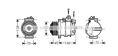 Компресор кондиціонера MSK561 AVA