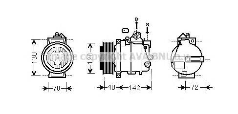 Компресор кондиціонера MSK567 AVA