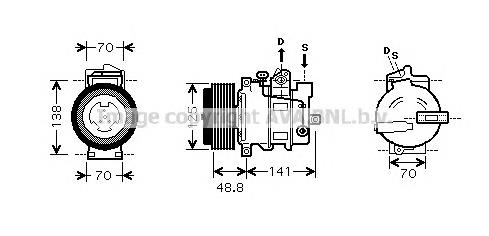 Компресор кондиціонера MSK426 AVA