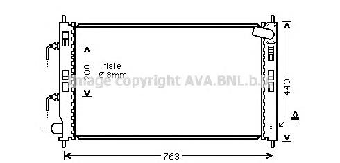 Радіатор основний AVA MT2240 ціна, від 86.63 USD