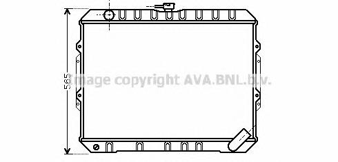 Радіатор охолодження двигуна MB422130 Mitsubishi