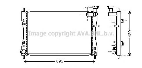 Радіатор FP48A1364AV AVA