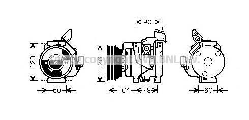 Компресор кондиціонера TOK437 AVA