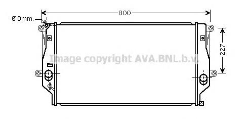 TO2401 AVA Радіатор охолодження двигуна