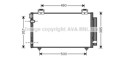 Радіатор кондиціонера TO5392 AVA