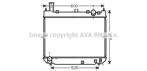 Радіатор охолодження двигуна TO2488 AVA