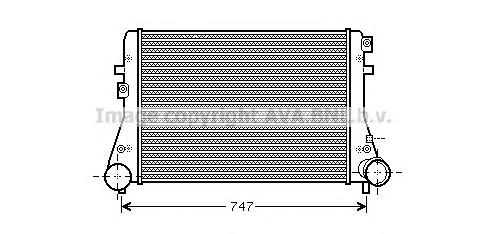 Купити VW4306 AVA Радіатор интеркуллера