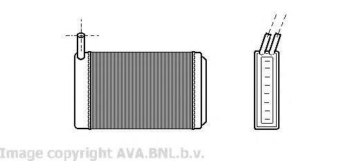 Радіатор обігрівача AVA VW6061