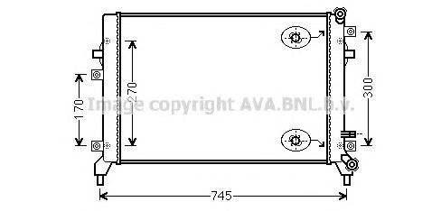 Купити VW2295 AVA Радіатор двигуна