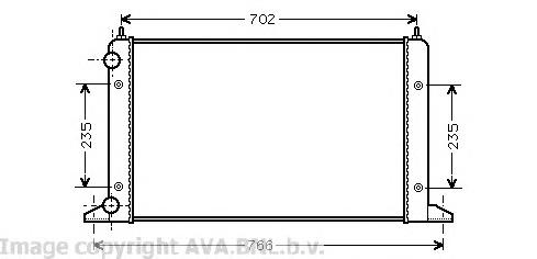 Радіатор основний AVA VWA2133 ціна, від 60.71 USD