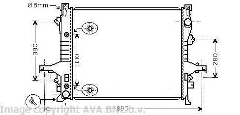 Радіатор основний AVA VO2133 ціна, від 156.28 USD