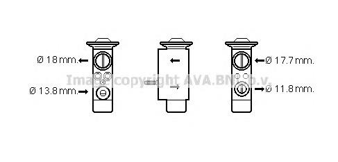 VO1162 AVA клапан trv, кондиціонера