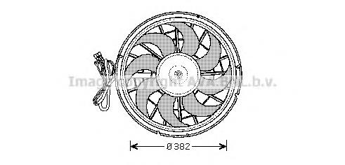 Вентилятор охолодження Volvo 3507197