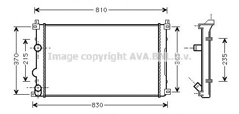 RTA2322 AVA Радіатор охолодження двигуна