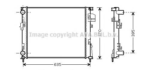 RTA2303 AVA Радіатор охолодження двигуна