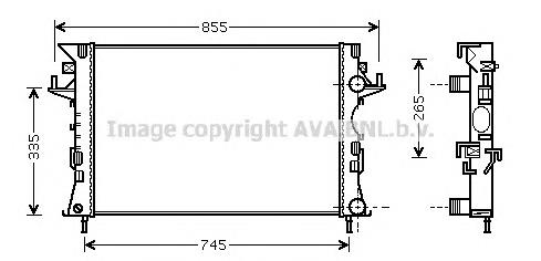 Купити RTA2290 AVA Радіатор двигуна