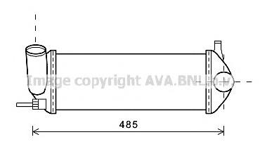 Радіатор интеркуллера RTA4471 AVA