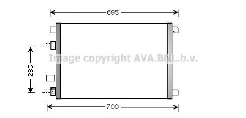 Радіатор кондиціонера RTA5305 AVA