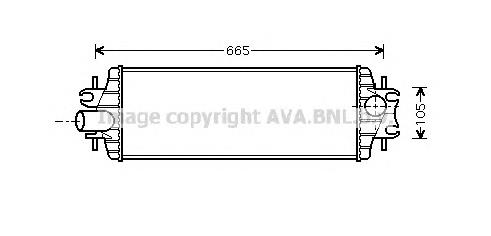 Радіатор интеркуллера RT4358 AVA