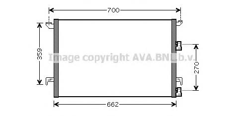 Радіатор кондиціонера SB5060 AVA