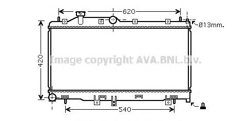 Радіатор охолодження двигуна 45111AG021 Subaru