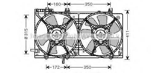 Купити 45131SA000 Subaru Двигун вентилятора системи охолодження