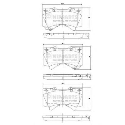 Гальмівні колодки Nipparts N3602136 ціна, від 40.77 USD