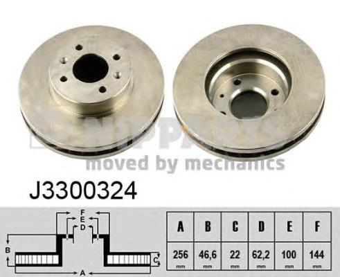 Гальмівні диски передні J3300324 Nipparts