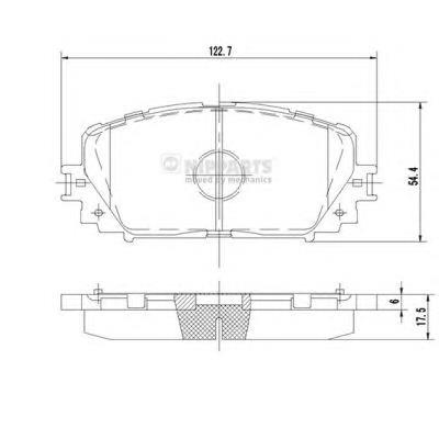 Купити N3602140 Nipparts Колодки гальмівні передні, дискові