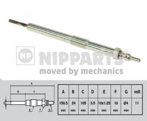 Купити J5710402 Nipparts Свічка накалу