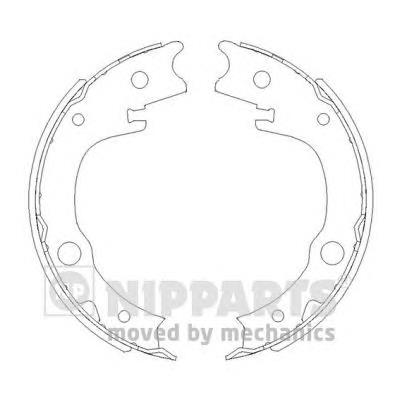 N3502086 Nipparts Гальмівні колодки ручника