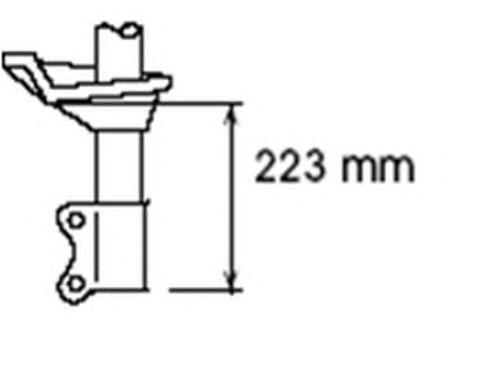 Амортизатор передній, правий Nipparts J5511000G ціна, від 43.90 USD