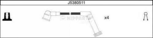 J5380511 Nipparts дріт високовольтні, комплект