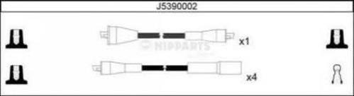 Дріт високовольтні, комплект J5390002 Nipparts