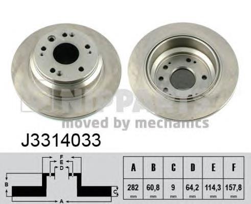 J3314033 Nipparts Дискові гальма