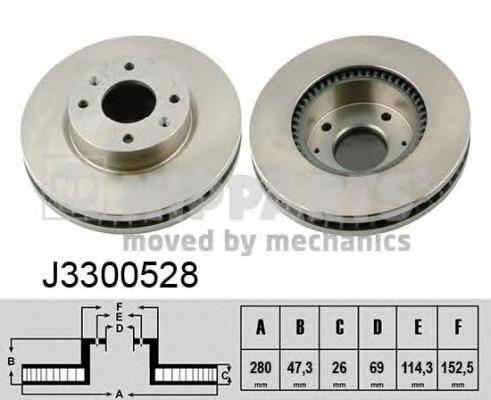 Гальмівні диски передні J3300528 Nipparts