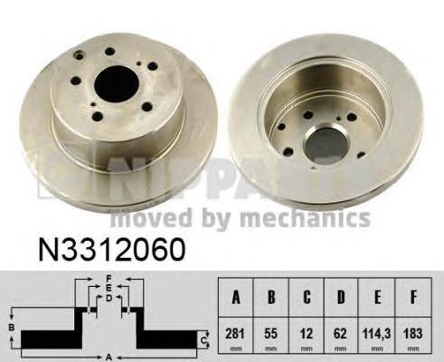 N3312060 Nipparts Дискові гальма