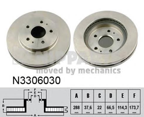 Купити N3306030 Nipparts Ротор гальмівний