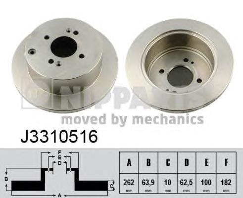 J3310516 Nipparts Дискові гальма