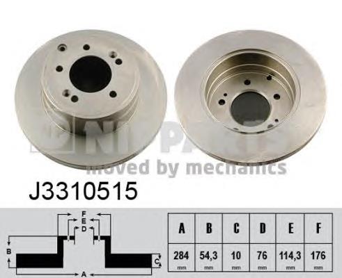 Диск гальмівний задній Nipparts J3310515
