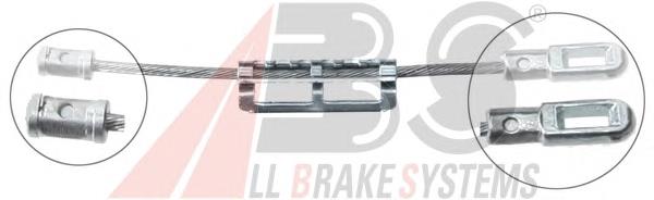 Трос ручного гальма задній, правий/лівий ABS K12096 ціна, від 2.81 USD