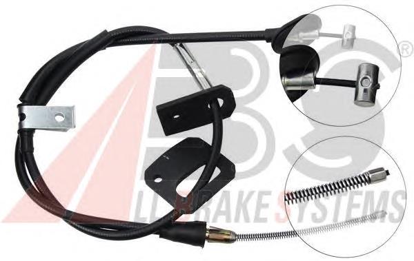 Трос стоянкового гальма задній лівий ABS K12617 ціна, від 24.57 USD