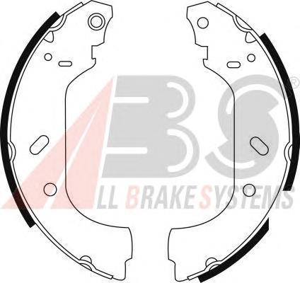 Купити 8943 ABS Колодки гальмові задні, барабанні