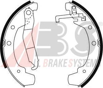 Колодки гальмові задні, барабанні ABS 8764 ціна, від 26.45 USD