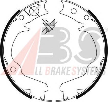 Купити 9116 ABS Гальмівні колодки гальма стоянки