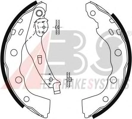 Купити 9088 ABS Колодки гальмові задні, барабанні