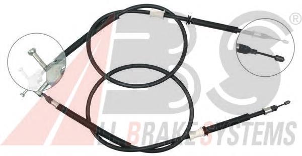 Трос стоянкового гальма проміжний ABS K17282 ціна, від 17.50 USD