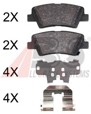 Задні гальмівні колодки ABS 37914 ціна, від 13.30 USD